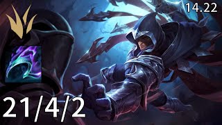 Talon Jungle vs Jarvan IV - EUW Master | Patch 14.22