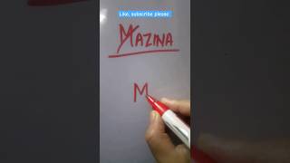 Mazina namelogo #logo #art #shorts #viralshort #shortfeed #shortsviral #name #ashortaday #ytshorts