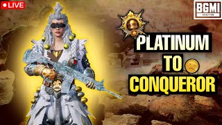 🔥NEW SEASON PLATINUM TO CONQUEROR RANK PUSH 🥵|| #bgmi #shorts #bgmilive #viral #gaming