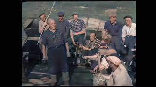 Ievan Polkka Lumberjack band 1952 - Colorized Full HD 50 fps