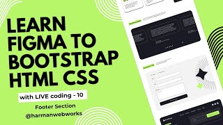 Learn BOOTSTRAP HTML CSS from Figma design Project 2 Video 10