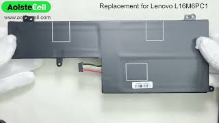 Replacement battery for Lenovo L16M6PC1 11.58V 72Wh 3 cells