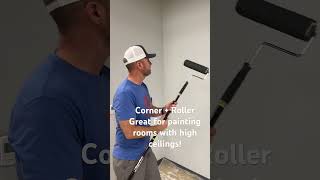 The Corner + Roller let’s you cut in without going up a ladder! #diy #professionalpainter #painters