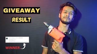 Buildskill 350W Drill Machine Giveaway Result / CREATIVEDIPU