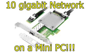 10G on MINI PC! 10 Gigabit SFP+ M 2 Nvme Slot Fiber Optic Network Card Review #wisebuyreviews