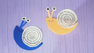 Diy snail craft/how to make snail with paper/easy craft paper snail/#inspiringcrafts #craft