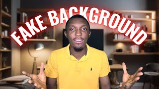 How to create fake Backgrounds for YouTube Videos for free