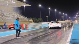 Corvette drag race Yas Marina Circuit