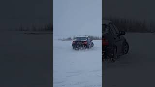 BMW E46 drifting in the snow storm. #bmw #bmwe46 #car #snow #shorts