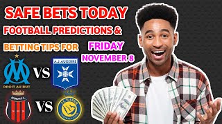 FOOTBALL TODAY PREDICTIONS 08/11/2024|SOCCER PREDICTIONS BETTING TIPS,#betting@sports betting tips