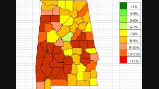 Alabama Unemployment By County October 2013