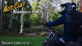 Ep.10 |  Solo Motorcycle Camping Riverside In The Forest | Silent Vlog