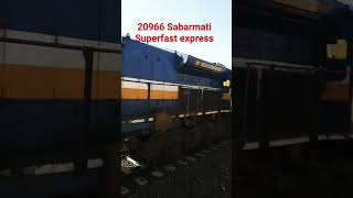 20966 sabarmati express crossing Koth gangad Station at 120 km speed