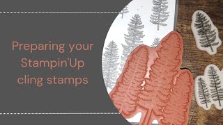 Stampin'Up Cling Stamps/Quick and Easy!