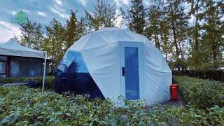 Dia 6m PVC Dome With Glass Window |  28 Sqm Glamping Dome for Sale