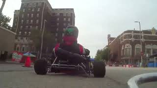 Vintage Kart Traffic on the Rock Island Street Course