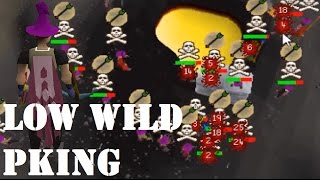 1 Prayer Pure - Low Level Wild Clan Pking - OSRS