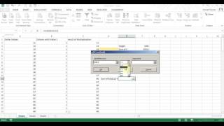 Excel Solver find 2 numbers that Sum to a value