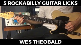 Rockabilly Guitar Lesson - Guitar Licks | Wes Theobald