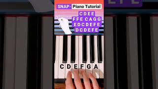 ✨SNAP🫰✨ EASY Beginner Piano Tutorial 🎹 | #shorts #pianotutorial #snap #piano