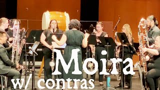 "Moira the Warrior" bass clarinet quartet + contras & drums by Cornelius Boots - May 1, 2024-Arizona