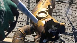 Marine Exhaust Manifold Cleaning - SMART PRO - Dry Ice Blasting