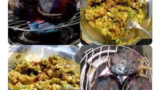 brinjal potato choka/bharta | बिहार का फ़ेमस बैगन चोखा ##short #brinjal