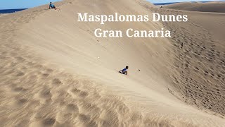 sand dunes in Canary Islands  Maspalomas Dunes Gran Canaria