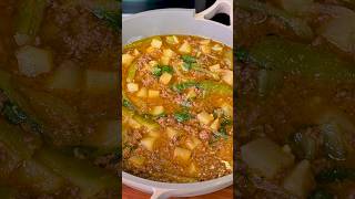 Picadillo de Carne Molida con Papas y Chile Verde #shorts