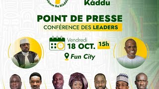 En Direct Senego TV : Point de presse coalition Sàmm Sa Kàaddu Conférence des Leaders