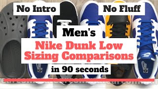 Nike Dunk Low Sizing Comparison Photos for Men [Fit Big or Small?]