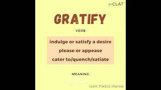 GRATIFY | Word meaning | Word of the Day 69