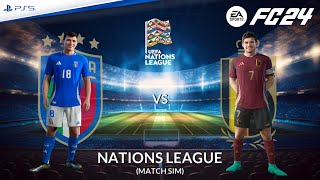 Italia - Belgio ⚽️ UEFA Nations League Match Sim ft. Barella, De Bruyne, Lukaku | FC 24