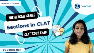 The GetCLAT Series Part 6 - Sections in a CLAT'22/23 Examination #CLATPattern #CLAT2022 #CLAT2023