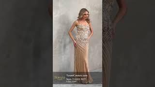 Long Beaded Pageant Dress | Terani Couture | 2111GL5027