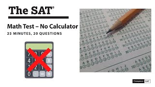 SAT Math Practice | How to ACE the SAT Math No Calculator Section with 20 Practice SAT Problems