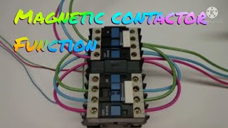 magnetic contactor function|wiring conection.