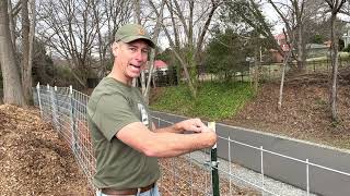 Livestock Cattle Panel Fence Installation