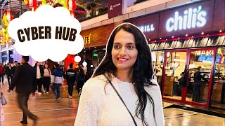 Cyber Hub Gurgaon vlog Gurgaon ka best mall Restaurants, Cyberhub in Night Gurgaon pubs 2024