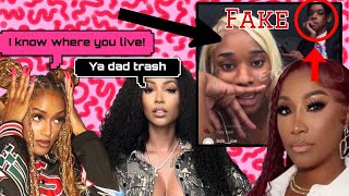 KArlissa SCARED of Chrisean🍿Sexyyred a FAKE friend🤐KAE frost threatens her dads BM jasmine bleu🌶️