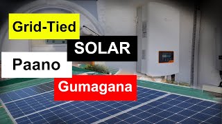 Papano gumagana ang Grid Tied System :  Solar Panel On-Grid system explained