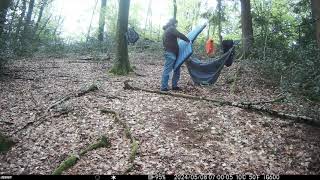 Einfach mal mit der Hängematte im Wald schlafen