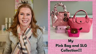 MY ENTIRE PINK BAG AND SLG COLLECTION!!!