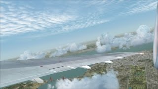 FSX - B727-200RE Super 27 - 2x JT8D-217 & 1x JT8D-17 engine sounds - wing views