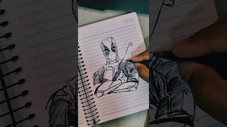 Drawing Bye bye bye 😁 #deadpool #artwork #drawingtutorial