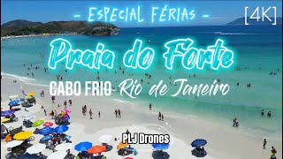 124 - 4K - Drone - Praia do Forte - Cabo Frio - RJ #praiadofortecabofrio #praiadoforte #praia #rj