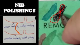 Basic idea of DIY Nib Polishing & Smoothing.  (text narration only, no voice over)