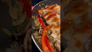 mushroom- bell pepper chicken