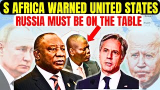 AFRICA SOUTH AFRICA TO UNITED STATES RUSSIA MUST BE ON TABLE Minister RONALDLOMALA DURBAN WASHINGTON