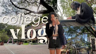 productive college vlog (ateneo) ☕️ studying on campus & going to cafes